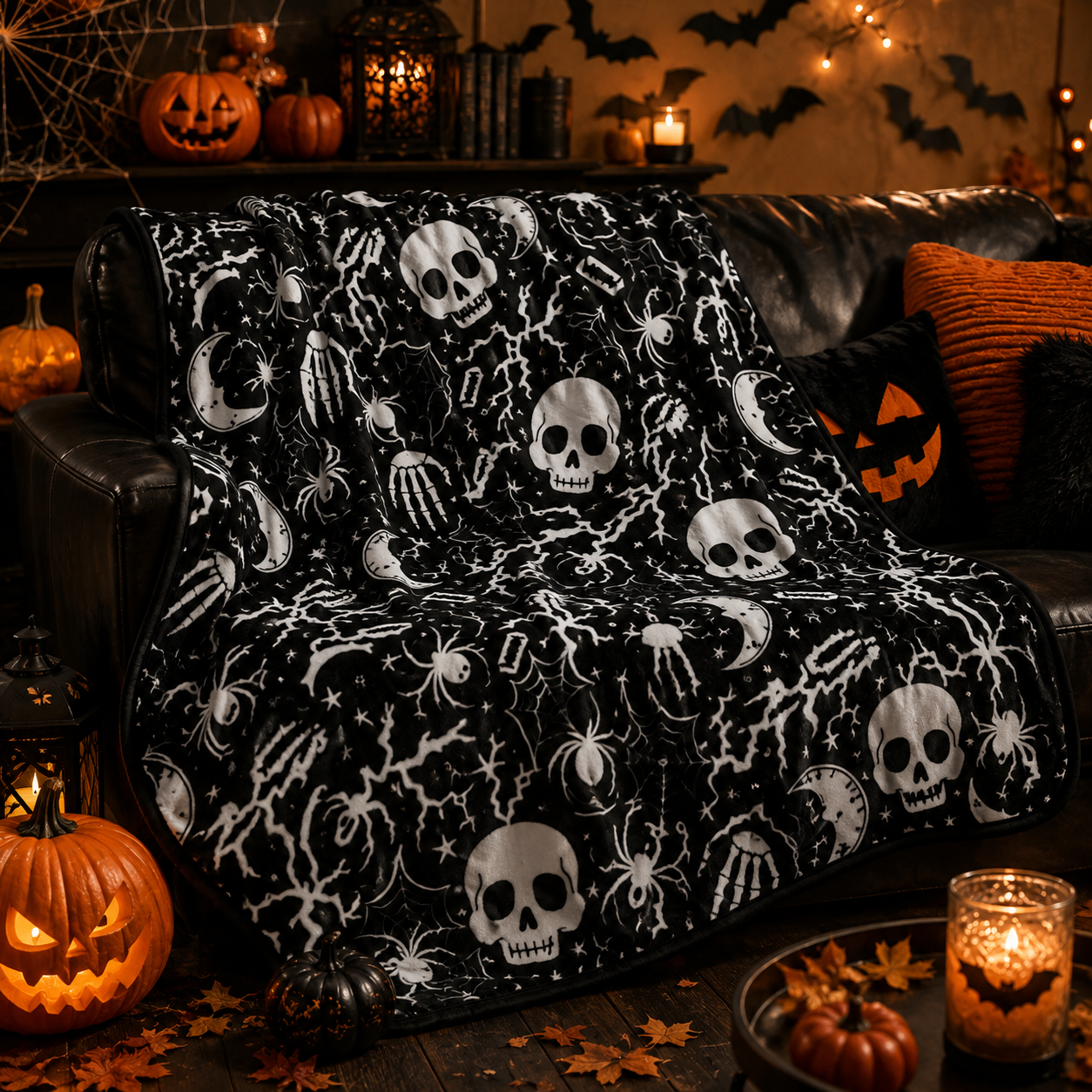Spooky Coloring Blanket