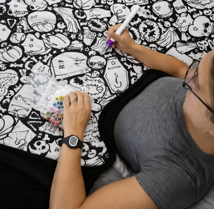 Spooky Coloring Blanket